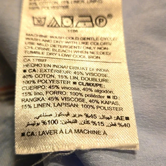 Old Navy Waist Defined Striped Shirt Dress 3/4 Sleeve Women size M - Picture 8 of 15